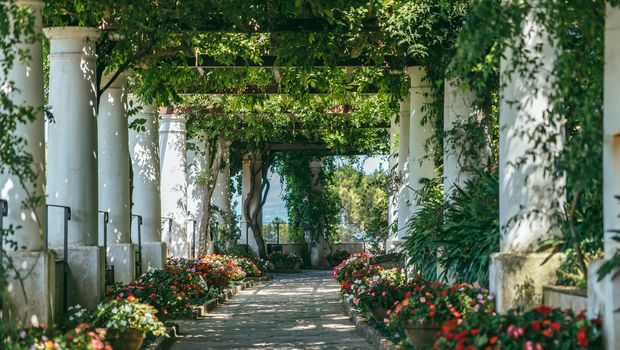 Insel Capri, Garten in Anacapri