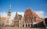 Riga, Petrikirche und Schwarzhäupterhäuser