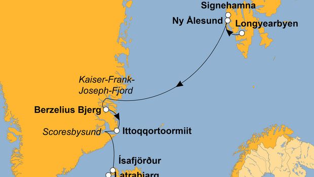 Ihre Reiseroute