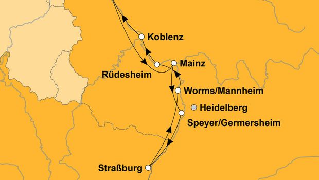 Ihre Reiseroute