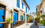 Schöne alte Straße in Limassol, Zypern