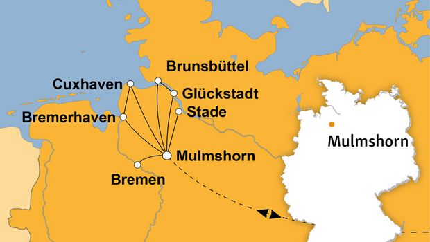 Ihre Reiseroute