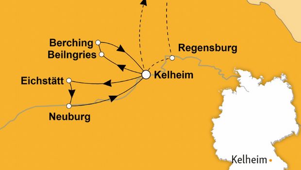 Ihre Reiseroute