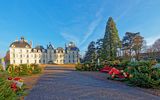 Cheverny, weihnachtlich dekorierter Garten
