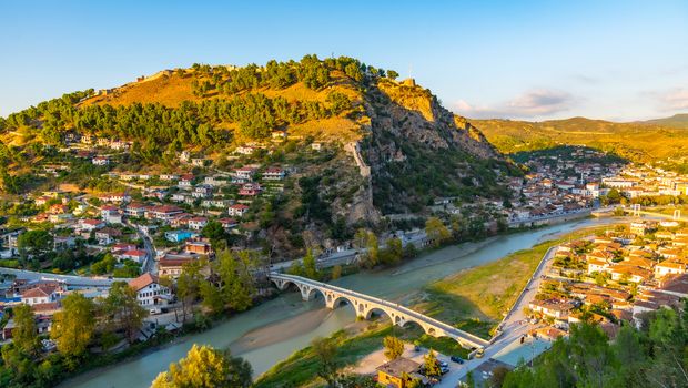 Goldene Stunde in Berat