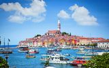 Rovinj vom Meer aus gesehen