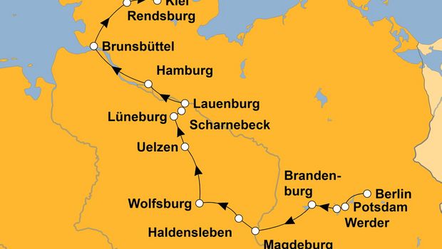 Ihre Reiseroute