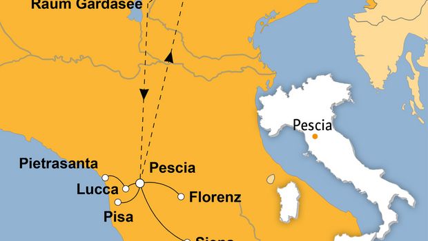 Ihre Reiseroute