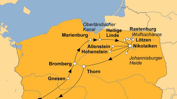 Ihre Reiseroute