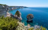 Küste von Bonifacio, Korsika, Frankreich 
