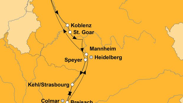 Ihre Reiseroute
