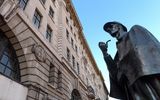 Statue von Sherlock Holmes, Marylebone Road und Baker Street, London