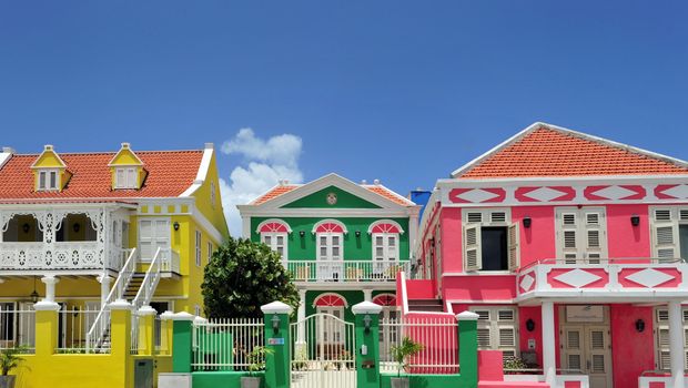 Blick auf Klein Holland in Curacao