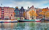 Panorama Herbst Kanal Amsterdam