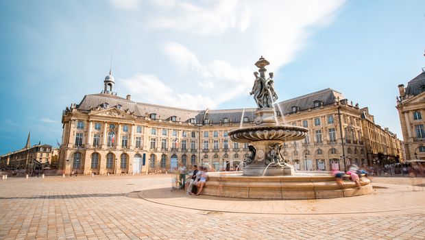 La Bourse Platz in Bordeaux