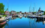 Marina in Canal in Enkhuizen bei Hoorn