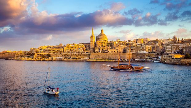 Blick auf Valetta