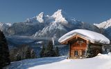 Schneehütte im Berchtesgadener Land