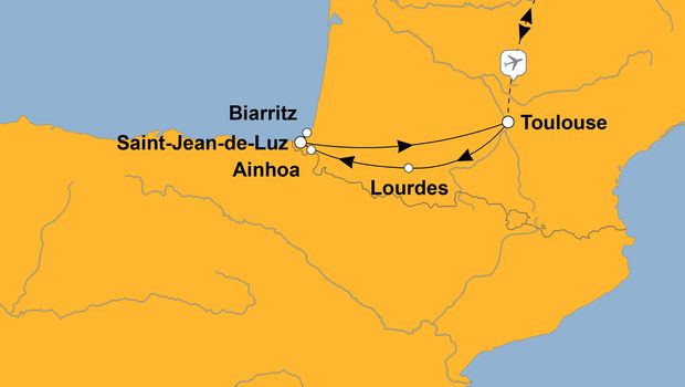 Ihre Reiseroute
