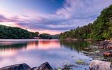Sonnenuntergang  Lyngdal, Norwegen