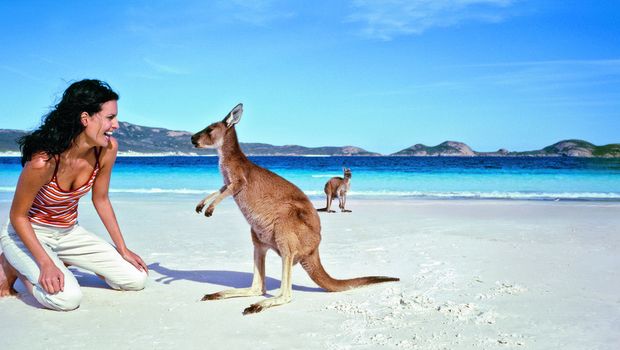Strandfreude in Australien
