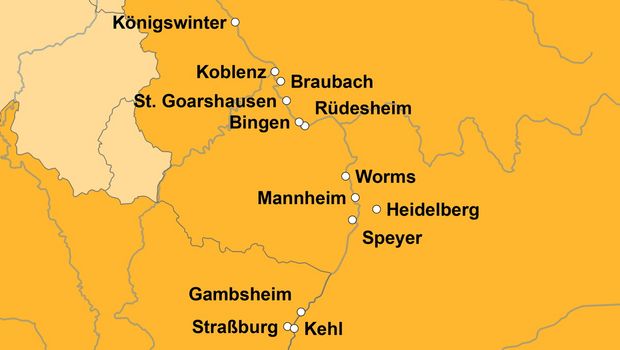 Ihre Reiseroute