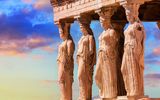 Karyatiden Veranda Akropolis in Athen