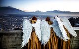 Weihnachtsengel über Innsbruck