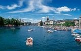 Blick auf die Altstadt von Zürich