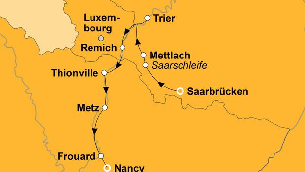 Ihre Reiseroute