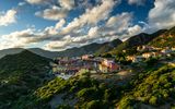 Blick über Nebida in Sardinien