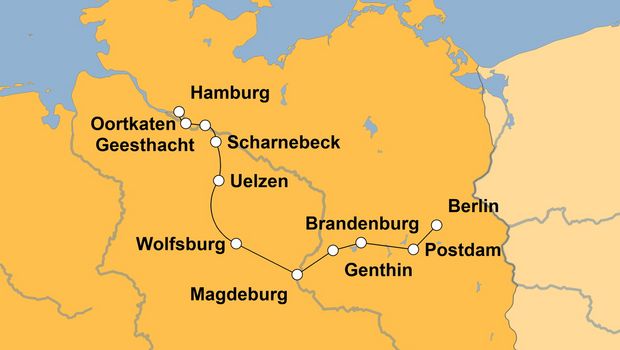 Ihre Reiseroute