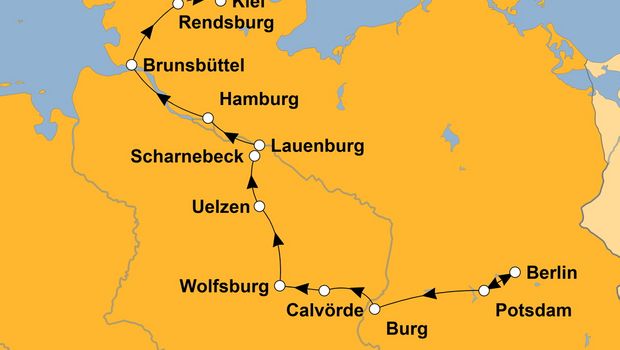 Ihre Reiseroute