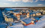 Stadt Binz im Winter