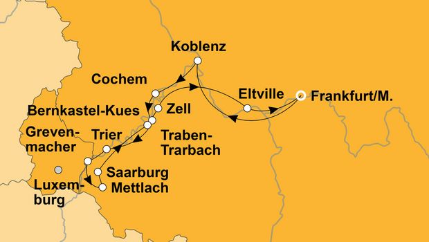 Ihre Reiseroute