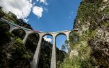 Fahrt auf dem Landwasserviadukt