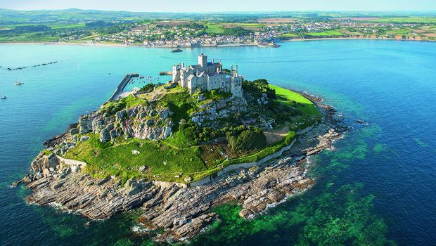 St. Michaels Mount an der Küste von Cornwall