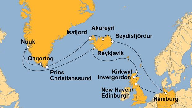 Ihre Reiseroute
