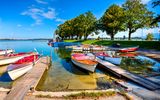 Chiemsee mit Booten