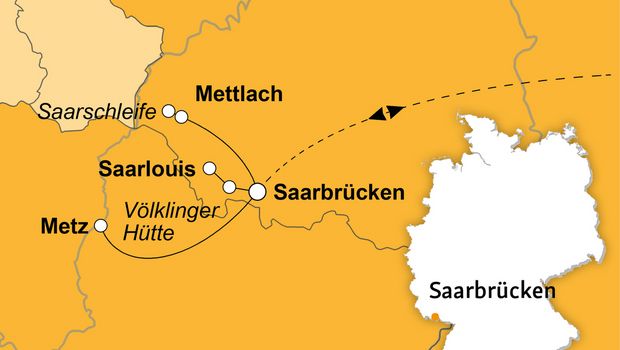 Ihre Reiseroute