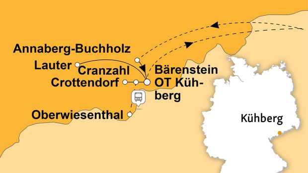 Ihre Reiseroute