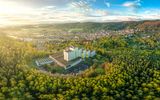 Panorama über den Ort Friedrichroda in Thüringen