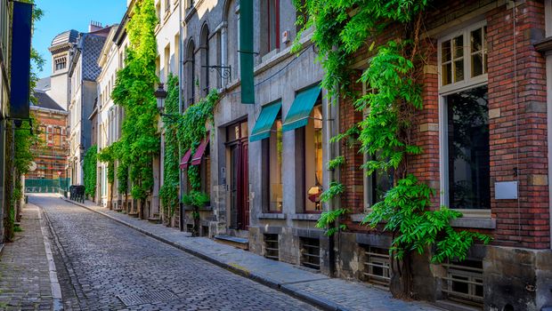 Historische Gasse in Brüssel