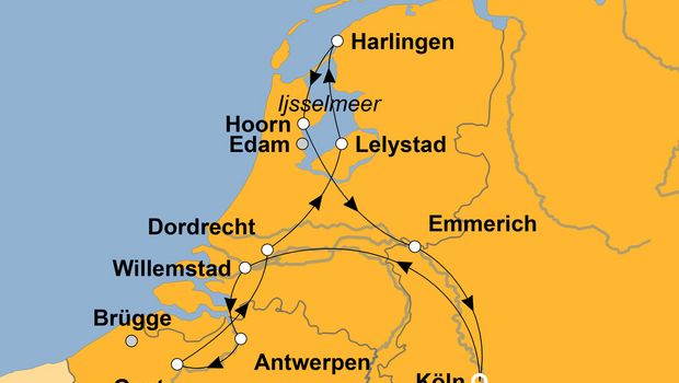 Ihre Reiseroute