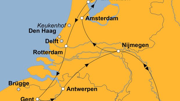 Ihre Reiseroute