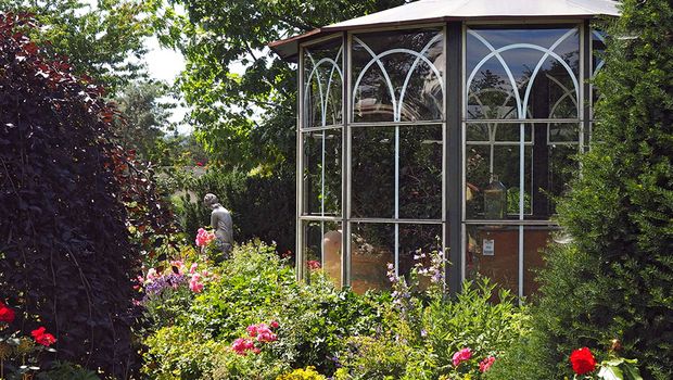 Rosengarten im österreichischen Schiltern 