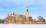 Schweriner Schloss im Winter