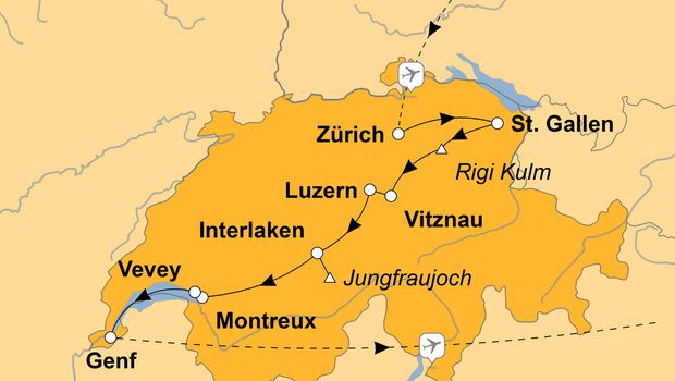 Ihre Reiseroute