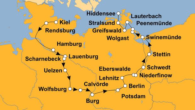 Ihre Reiseroute
