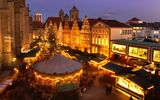 Osnabrück, Historischer Weihnachtsmarkt, abends
